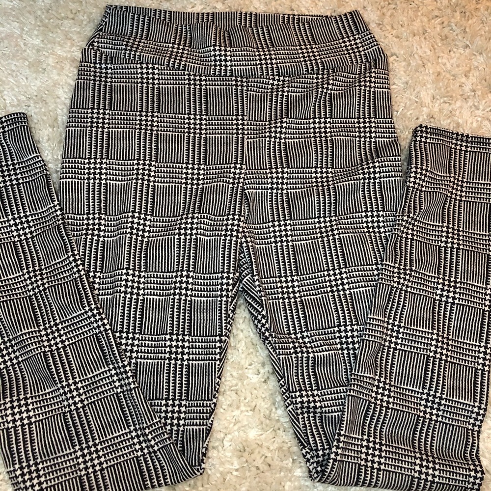 Plaid leggings